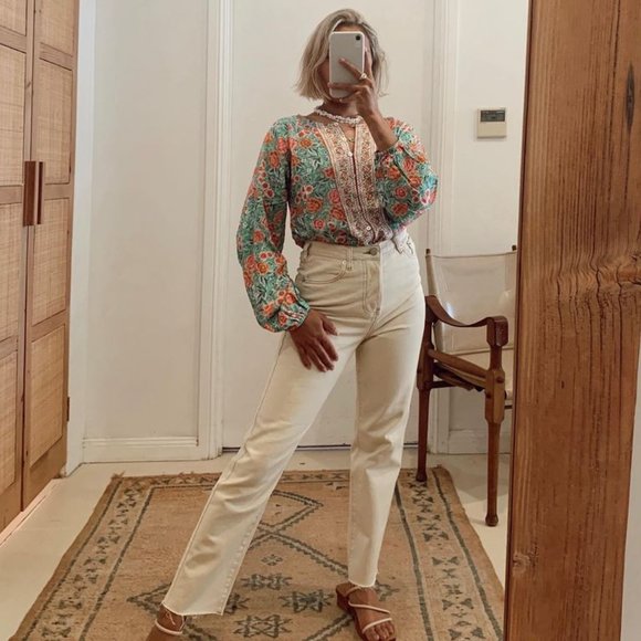 ARNHEM Harmony Mint Long Sleeve Button Sustainable Blouse Top NWT RRP$149 - Picture 11 of 13